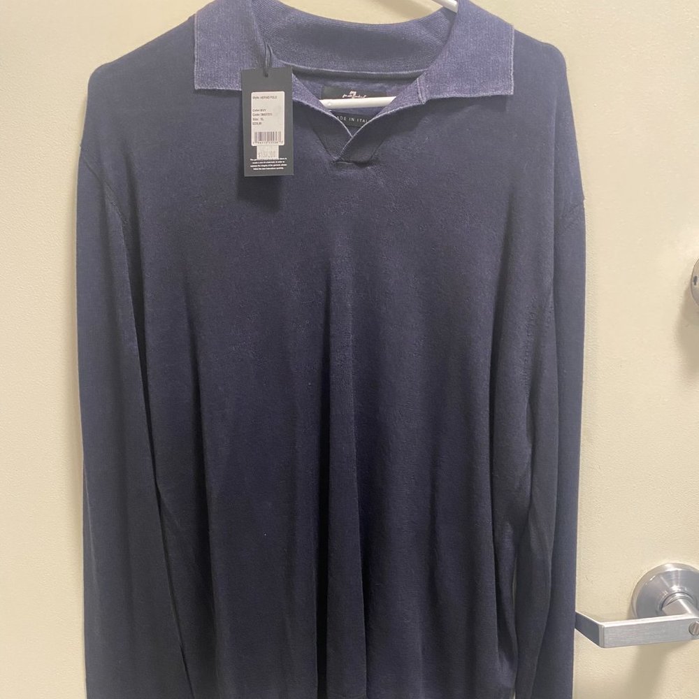 7 For All Mankind Navy Mens Shirt